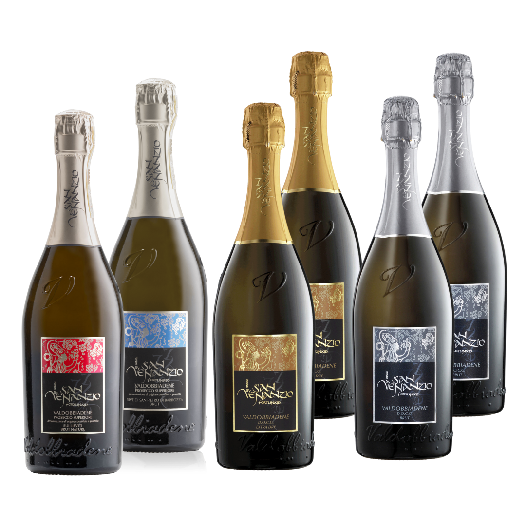 Mixed box - A selection of 6 bottles of Valdobbiadene Prosecco Superiore DOCG